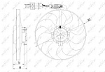 47064 NRF вентилятор охлаждения!\ Skoda Fabia, VW Lupo/Polo all 95>