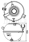 CRT19000S MAHLE / KNECHT Бачок расширительный VW GO/PA/OC/TIGUAN/JE/CA