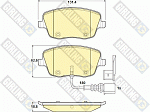 6114721 GIRLING Колодки дисковые передние SEAT Ibiza IV/SKODA Fabia/VW Polo IV