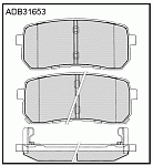 ADB31653 ALLIED NIPPON Тормозные Колодки Дисковые