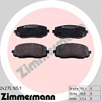 242751651 ZIMMERMANN Колодки тормозные дисковые | перед |