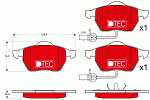 GDB1307DTE TRW Колодки тормозные дисковые | перед |