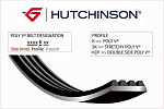 736K6 HUTCHINSON Ремень ручейковый