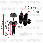 P370212 PATRON Клипса пластмассовая