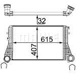 CI83000S MAHLE / KNECHT Интеркулер CI83000S