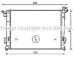KA2238 AVA радиатор охлаждения двс