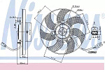 85680 NISSENS Крыльчатка с эл.мотором VW-GOLF IV   03-