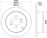 ND6064 NISSHINBO Диск тормозной задн.ATTITUDE; ACCENT II Stufenheck (LC); ACCENT III (MC); ACCENT III Stufenheck (MC).