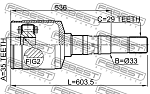 0211QR25MTRH FEBEST ШРУС внутр правый NISSAN X-TRAIL T31 0211-QR25MTRH