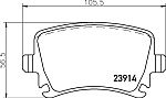 MDB2580 MINTEX Колодки тормозные дисковые. A3 (8P1),A3 Sportback (8PA),A4 Convertible (8H7, B6, 8HE, B7),A4 Cabriolet (8H7, B6, 8HE, B7),A4 (8EC, B7),A4 Avant (8ED, B7),A4 Stufenheck (8EC, B7),A4 Saloon (8EC, B7),A6 (4F2, C6),A6 Avant (4F5, C6),A6 Allroad