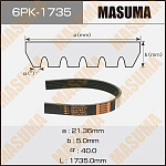 6PK1735 MASUMA Ремень ручейковый MASUMA 6PK-1735