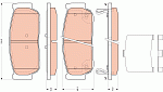 GDB3417 TRW Колодки тормозные дисковые | зад |