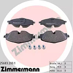 256832001 ZIMMERMANN колодки дисковые передние! с антиск. пл.\ Audi A3, VW Golf VII 1.2TSI-1.8TFSI/2.0TDI 12>
