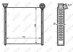 54342 NRF радиатор печки!\ VW Golf/Passat/Touran, Audi A3, Skoda Octavia/Superb 12>