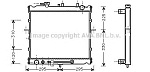 KAA2023 AVA Радиатор системы охлаждения