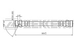 BS9335 ZEKKERT Шланг тормозной Kia Rio 00-