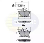 CBP1797 COMLINE КОЛОДКИ ЗАД VW SHARAN/GALAXY/ALHAMBRA