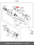 VSR0824 STARTVOLT Реле втягивающее стартера для а/м Hyundai/KIA Sonata NF (05-)/Cerato (04-) 2.0i/2.4i (VSR 0824)