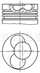 033PI00107000 MAHLE / KNECHT Поршень ДВС A4 1.9 TDI 85 KW 116 PS 06/04 - 12/04