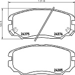 NP6089 NISSHINBO Колодки тормозные HYUNDAI SONATA 06- перед.