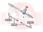 23225J ASVA Тяга рулевая | перед прав/лев |