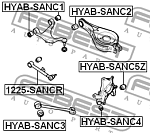 HYABSANC3 FEBEST Сайлентблок задн подвески HYUNDAI SANTA FE 06- HYAB-SANC3