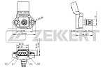 SE1035 ZEKKERT Датчик давления воздуха Skoda Octavia (5E3 NL3 NR3) 12- Rapid (NH3 NK3 NK6) 1