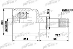 PCV9538 PATRON ШРУС ВНУТР К-КТ CHRYSLER CIRRUS 95-00, SEBRING 95-04, DODGE STRATUS 95-00, PLYM