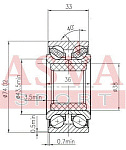 DAC3874003633 ASVA Подшипник ступичный