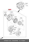 EX373002F300 MANDO Генератор HYUNDAI Santa Fe (15-),Tucson (15-) KIA Sorento (15-) (2.0/2.2 TCI) MANDO