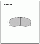 ADB0286 ALLIED NIPPON Колодки тормозные дисковые | перед |