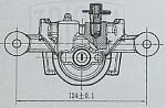 CF084705 TRIALLI Суппорт торм. для а/м Hyundai ix35 (10-)/Kia Sportage (10-) зад. лев. d=34мм (CF 084705)