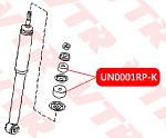 UN0001RPK VTR ПОЛИУРЕТАНОВАЯ ВТУЛКА ТЯГИ СТАБИЛИЗАТОРА, УНИВЕРСАЛЬНАЯ (2 ШТ.)