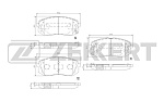 BS3021 ZEKKERT Колодки торм. диск. передн. Hyundai i40 15-.