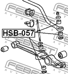HSB057 FEBEST Втулка тяги стабилизатора HONDA ACCORD CB1/CB3/CB7 1990-1993 HSB-057