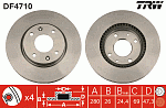 DF4710 TRW Диск торм.пер.HYUNDAI ELANTRA 2.0 01=>, SONATA/ KIA MAGENTIS 01=>