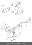 VWTGN07460R AUTOCOMPONENT TIGUAN '07- СТЕКЛО ЗЕРКАЛА ПРАВ ЭЛЕКТР С ПОДОГРЕВ (CONVEX) (ТАЙВАНЬ)