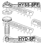 HYDSF FEBEST Отбойник амортизатора HYD-SF