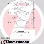 219382002 ZIMMERMANN Колодки торм. диск. пер. audi/a6 (4b, c5) 97-05