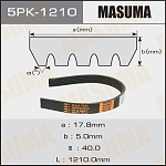 5PK1210 MASUMA РЕМЕНЬ РУЧЕЙКОВЫЙ