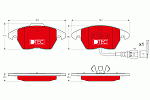 GDB1550DTE TRW Колодки торм.пер./дат. DTEC COTEC