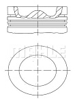 011PI00109002 MAHLE / KNECHT Поршнекомплект_CHEVROLET CAPTIVA (C100, C140), CHEVROLET CRUZE (J300), CHEVROLET EPICA (KL1_), CHEVR