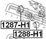 1287H1 FEBEST РОЛИК НАТЯЖИТЕЛЯ РЕМНЯ ГРМ , шт