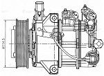 LCAC0812 LUZAR Компрессор кондиц. для а/м KIA Optima IV (15-) 2.0i (LCAC 0812)
