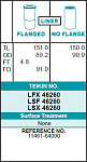 LSF46260 TEIKIN Гильза цилиндра Toyota 2.0D 2C/2C-T d86.0 (полуобработ., с буртом) (11461-64090) Teikin