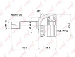 CO3696A LYNXAUTO ШРУС наружный подходит для HYUNDAI Solaris 1.4-1.6 10>, KIA Rio 1.4-1.6 11> CO-3696A