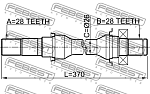 2212SED25MT FEBEST FEBEST 2212-SED25MT Полуось правая 28x370x28 17170339