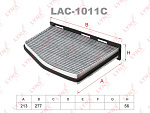 LAC1011C LYNXAUTO Фильтр салонный угольный подходит для AUDI A3 03>/TT 06>, SEAT Alhambra 10>/Altea 04>/Leon 05>/Toledo 04>, SKODA Octavia 04>/Superb 08>/Yeti 09>, VW Caddy 04>/Eos 06>/Golf V/VI 03>/Jetta LAC-1011C