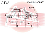 VWIU1KC6AT ASVA ШРУС ВНУТРЕННИЙ 32X31X26