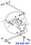 HR822347 HANSE С/блок ниж.продольного рычага зад.перед.и зад.